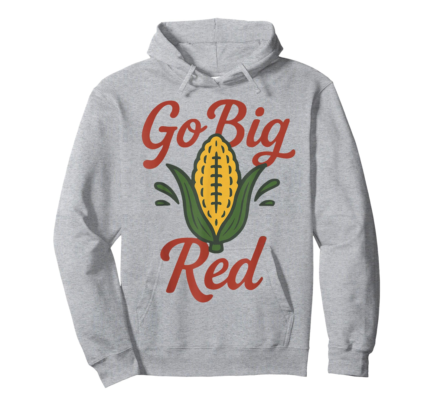 Corn Power Red Spirit Design for Football Fans T-Shirt
