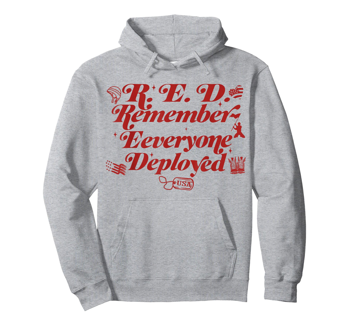 Red Friday Remember Everyone Deployed for Women Men Kid Wife T-Shirt