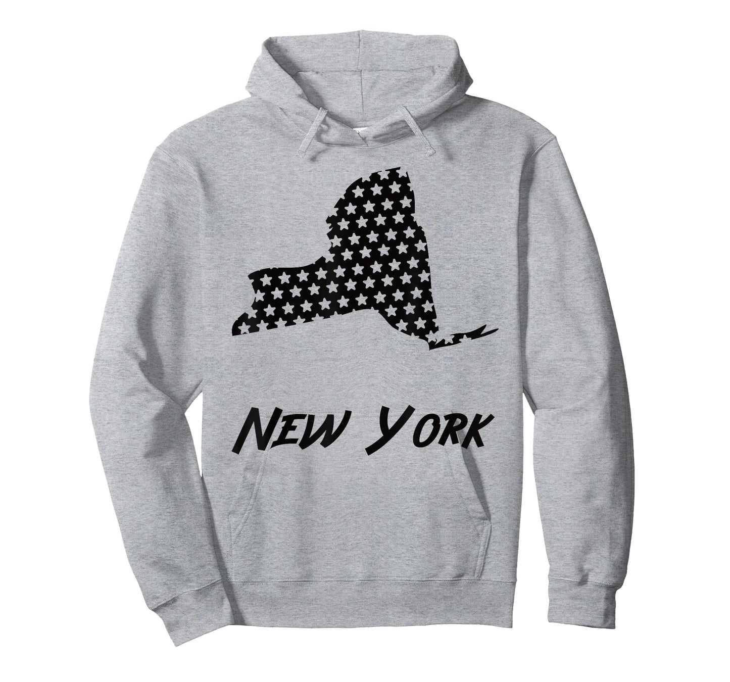 New York USA State Outline Stars Vintage Retro Design T-Shirt