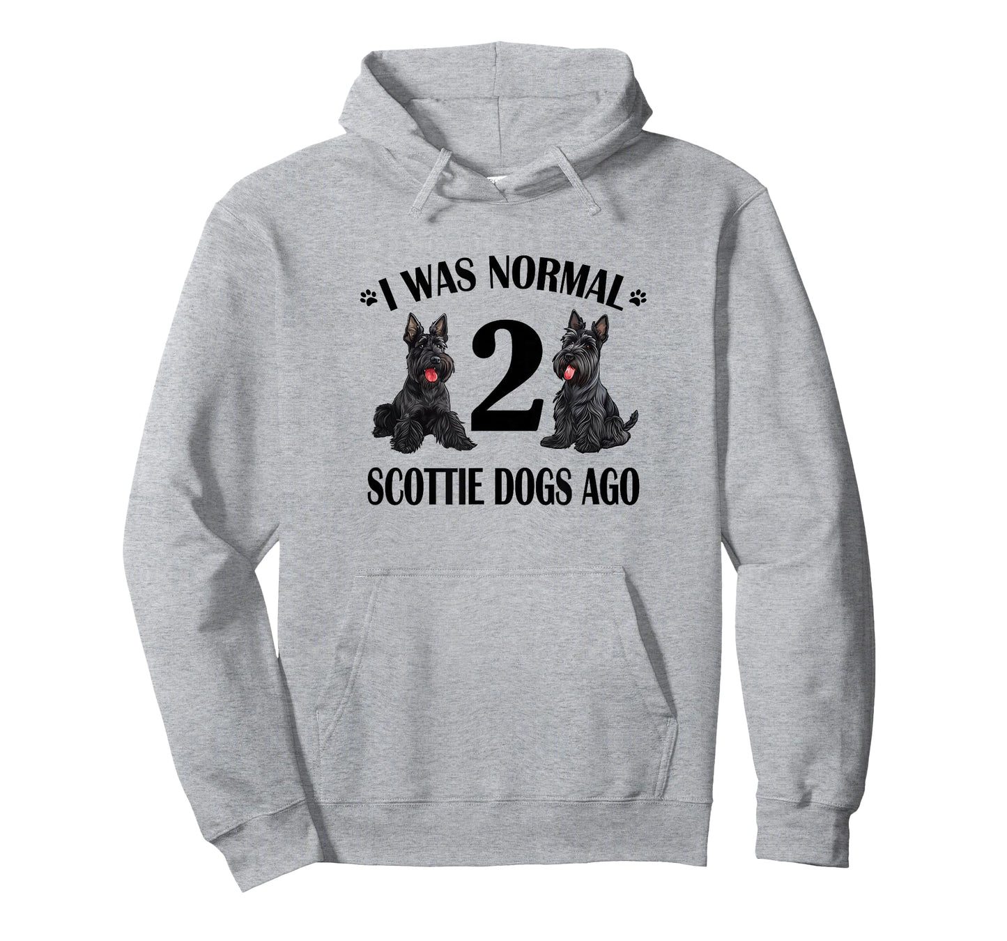 Cute Normal Two 2 Scottie Dogs Ago Scottish Terrier Lover T-Shirt