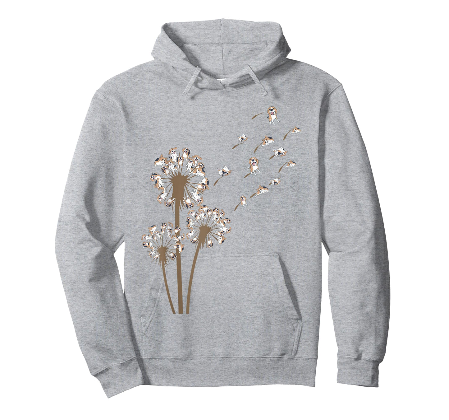 Beagle Flower Fly Dandelion Funny Dog Lover Dog Dad T-Shirt