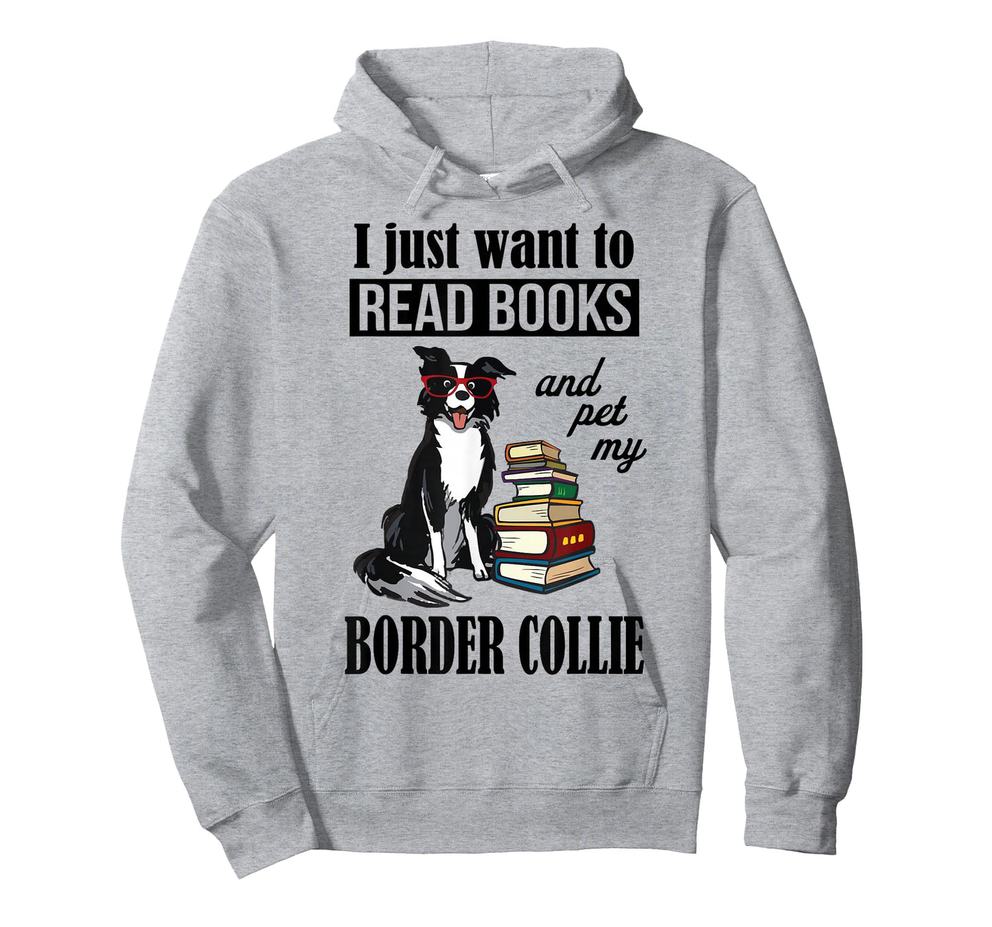 KIds Boys Girls Read Books Border Collie Lover T-Shirt