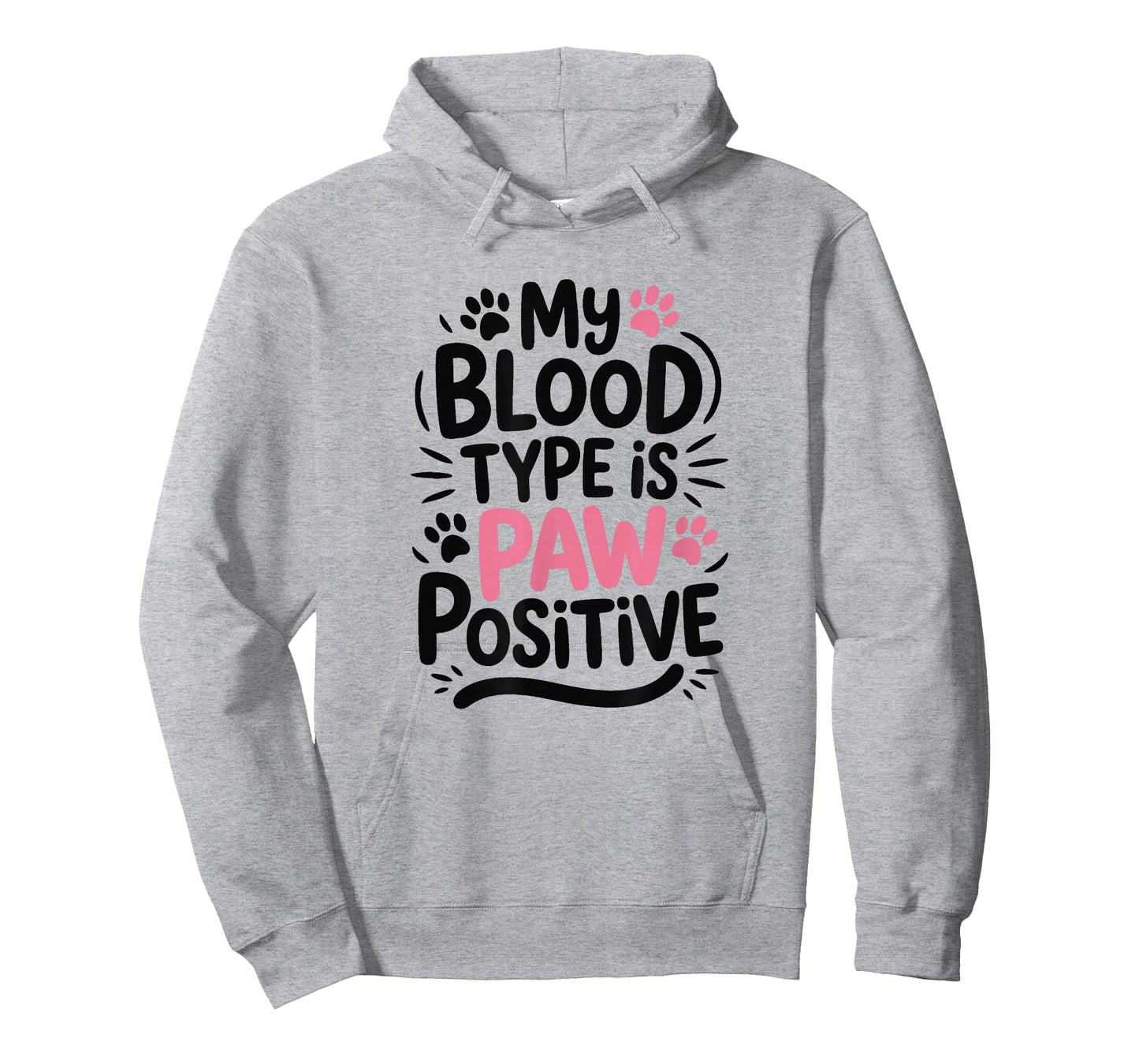 My Blood Type is Paw Positive, Cat Owner T-Shirt