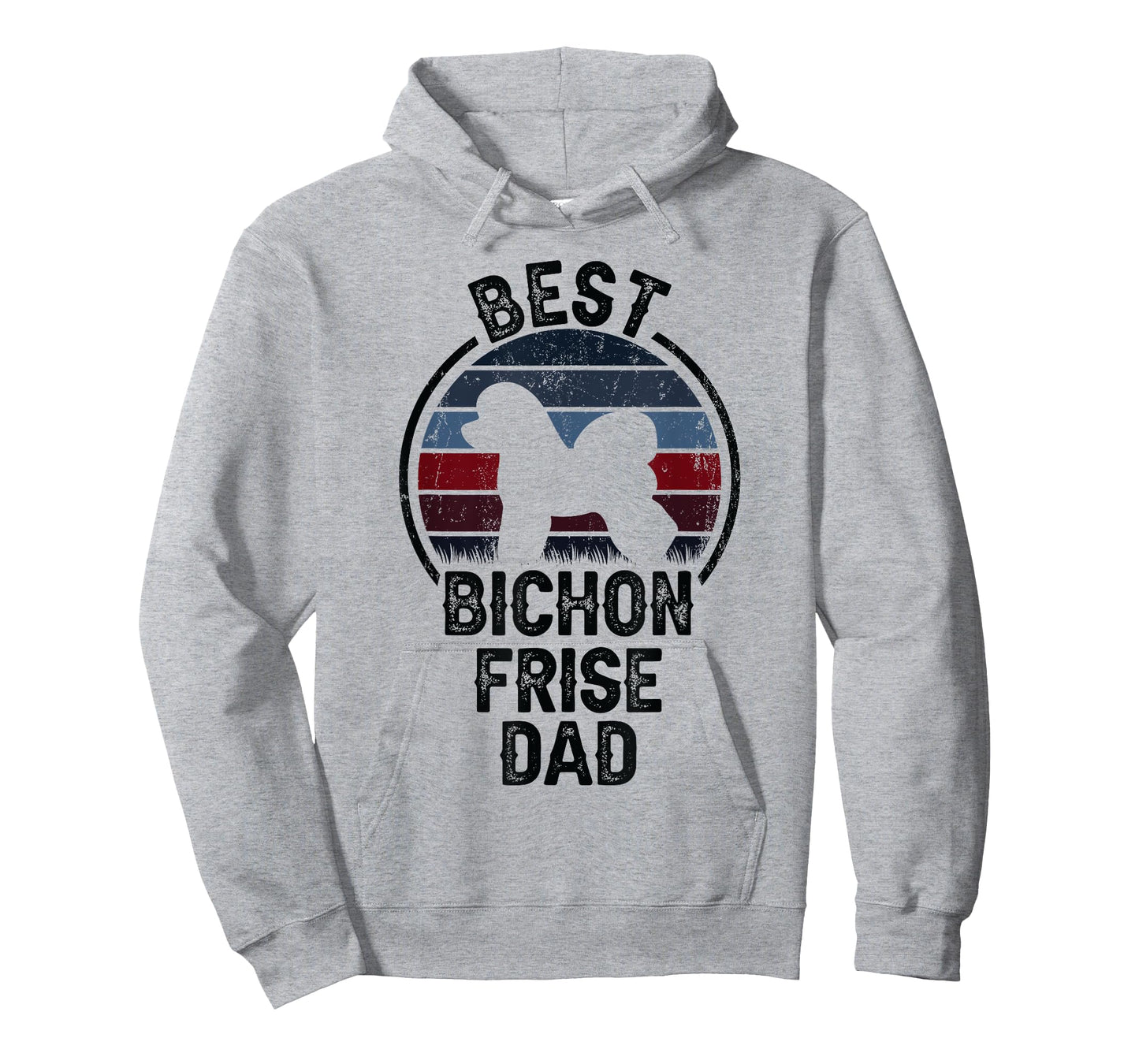 Best Dog Father Dad - Vintage Bichon Frise Men Women T-Shirt