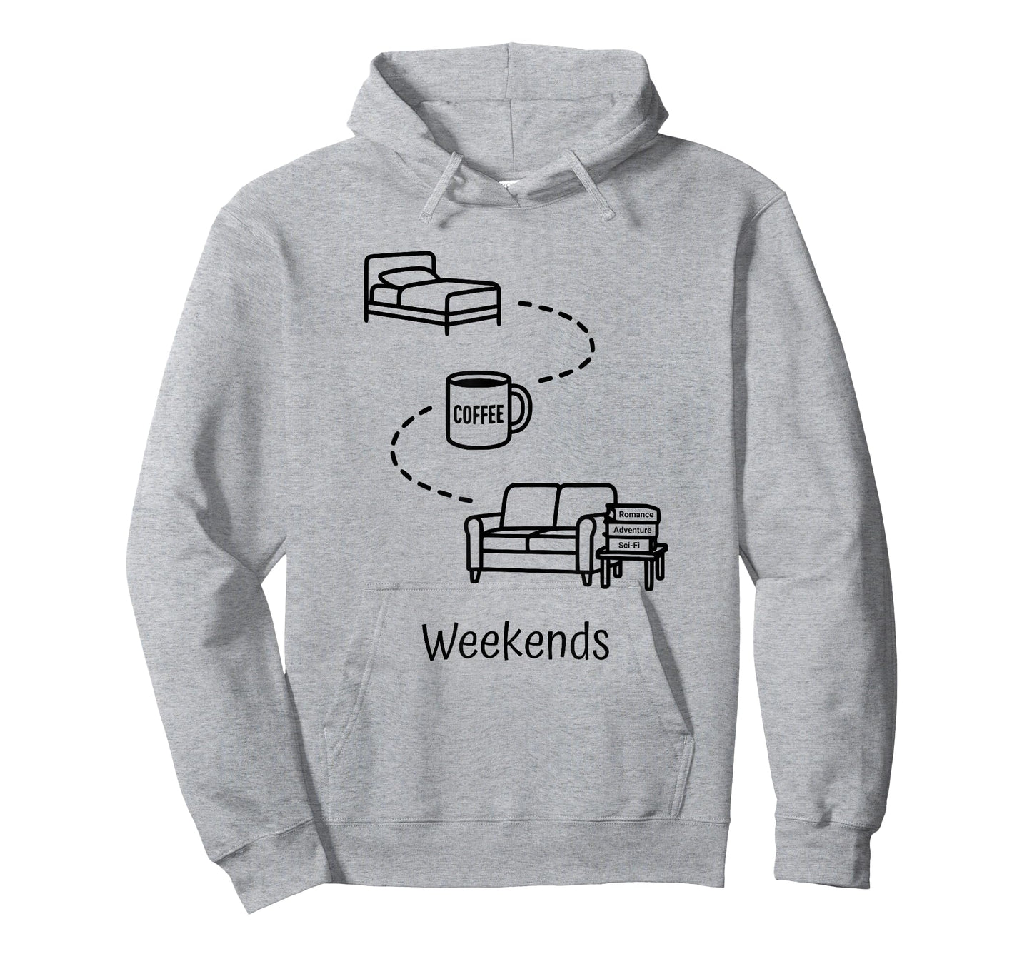 Reading Weekends Cozy Bookworm Book Lover T-Shirt
