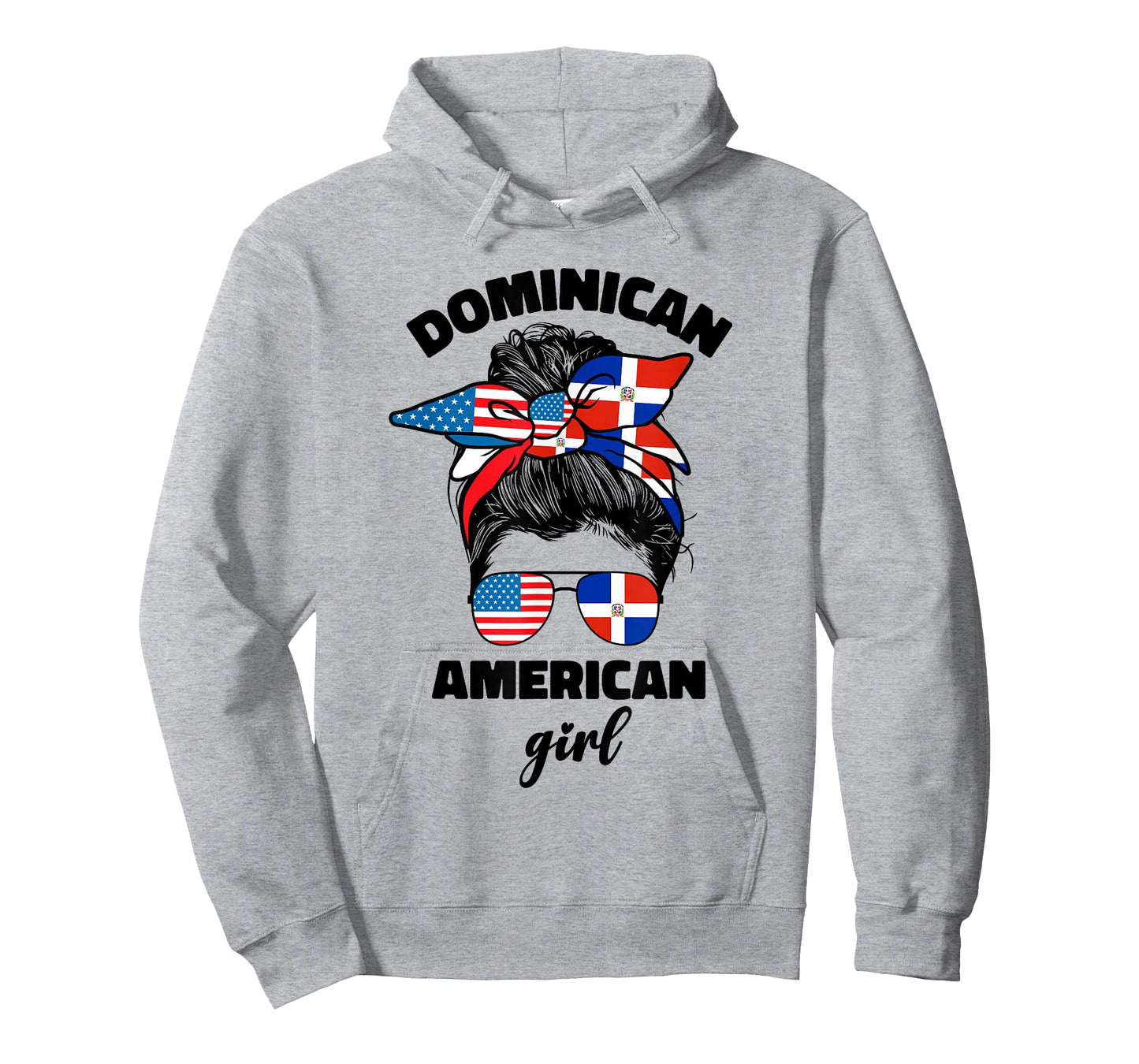Half Dominican American Dominicana Republic Flag Girl Women T-Shirt
