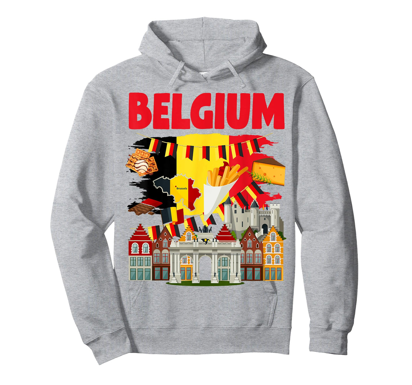 Belgium Flag Outfit Idea For Kids & Novelty Belgian Flag T-Shirt