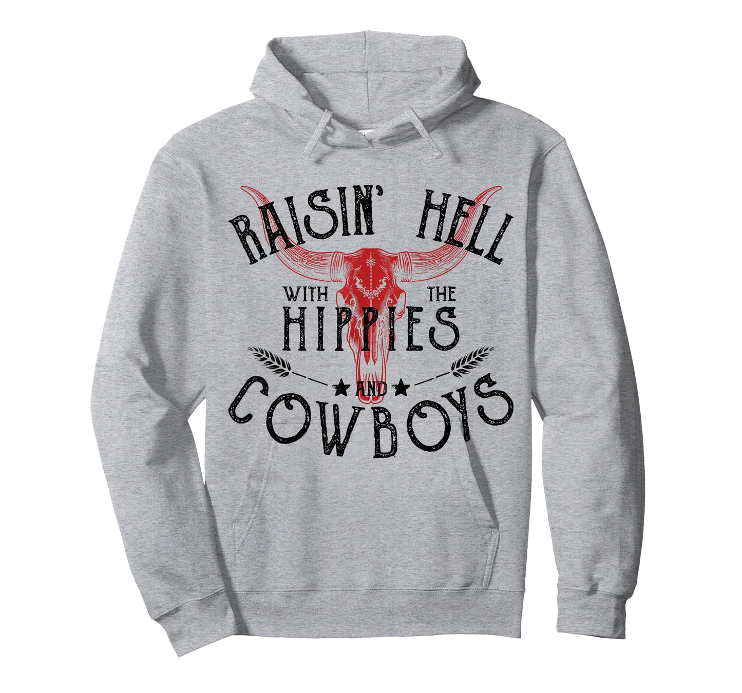 Raisin' Hell With The Hippies And The Cowboys Country T-Shirt