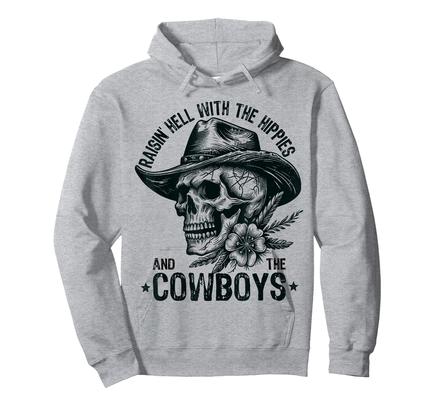 Raisin' Hell With The Hippies And The Cowboys Country T-Shirt