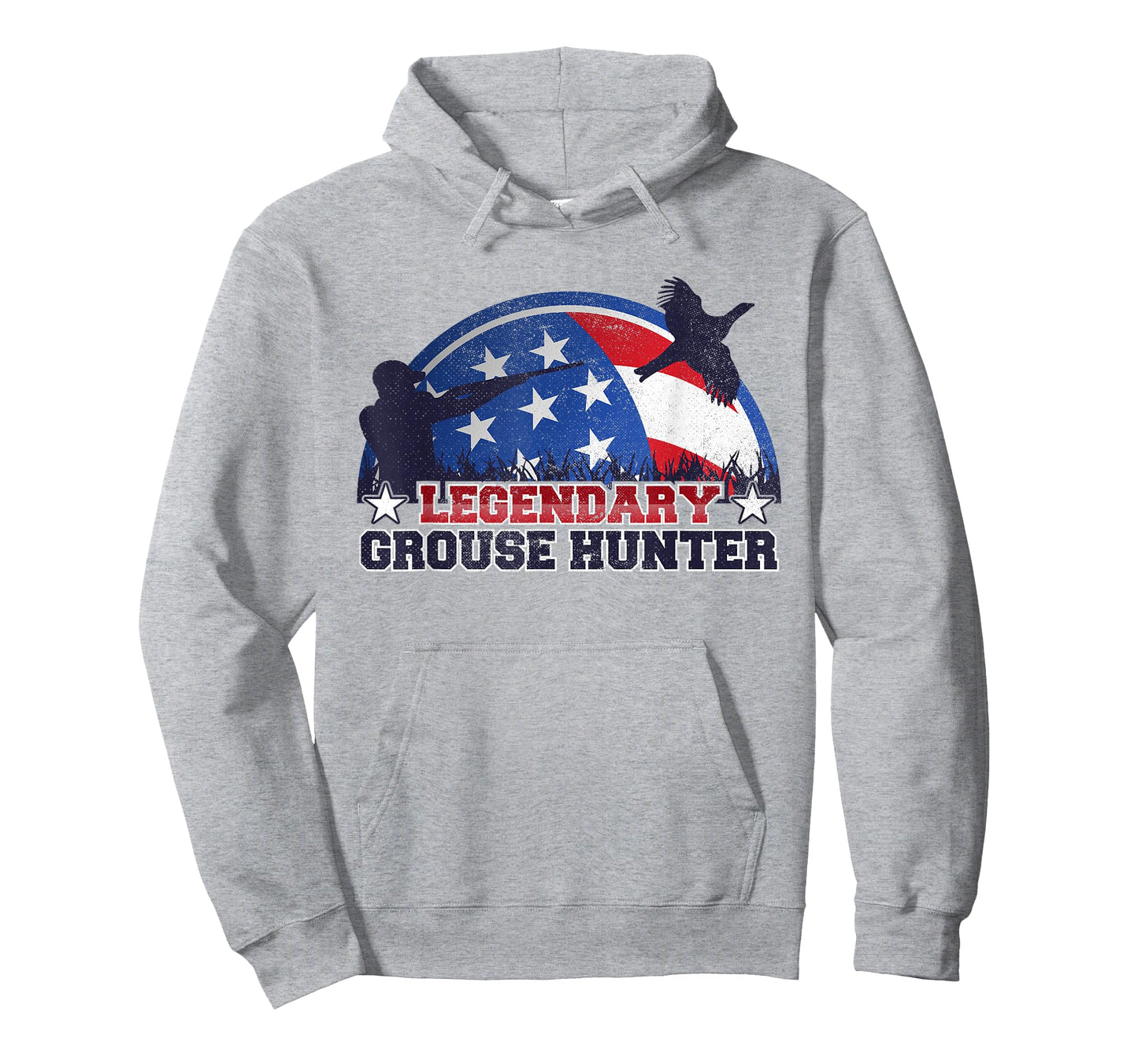 Legendary Grouse Hunter American Flag Hunting Shirt T-Shirt for Women Kids Men