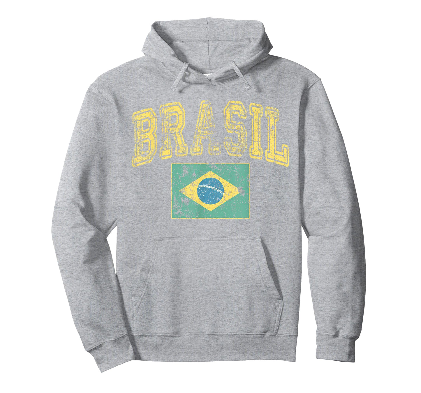 Vintage Retro Faded Brasil Brazil Flag Brazilian Pride T-Shirt