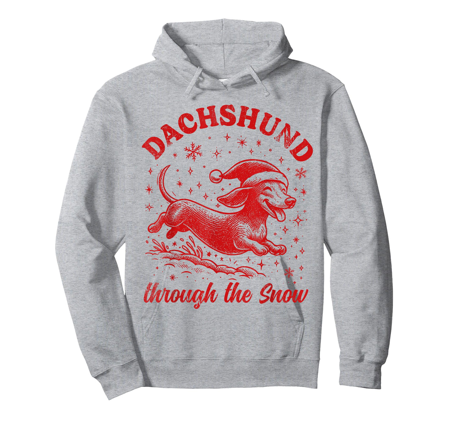 Funny Dachshund Christmas Wiener Dog Cute Doxie Lover X-Mas T-Shirt
