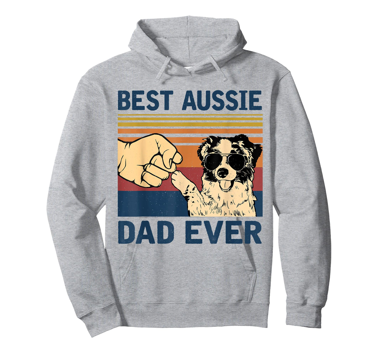 Best Aussie Dad Ever Vintage Aussie Dog Men T-Shirt
