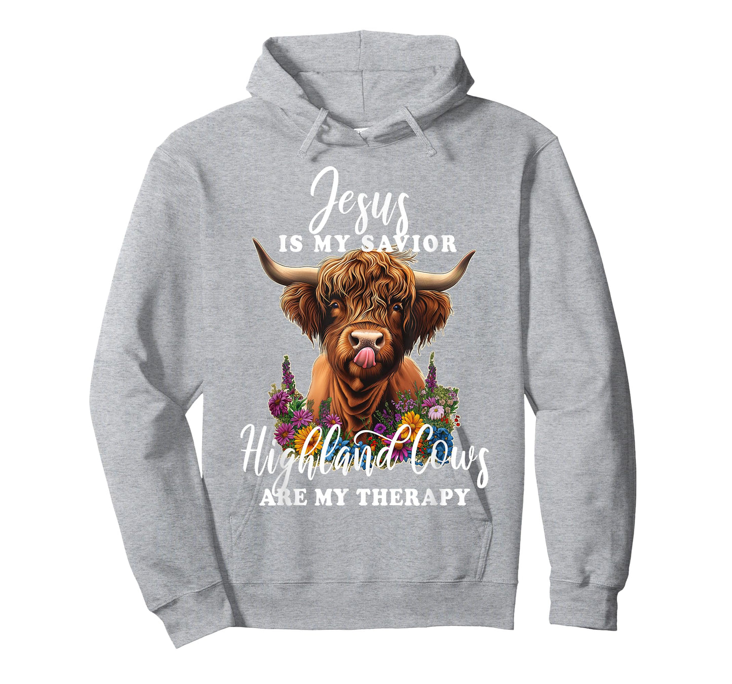 Highland Cow Jesus Christian Religious Highland Cow T-Shirt