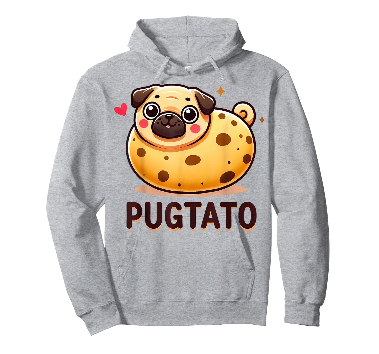 Pugtato Funny Pug Potato Dog Lover Pun T-Shirt for Men Women Girls Kids