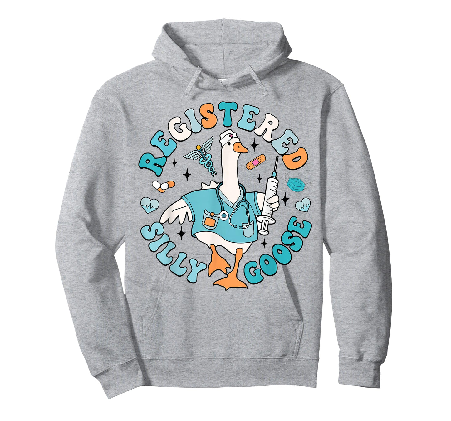 Groovy Registered Silly Goose Nurse Practitioner RN Nursing T-Shirt