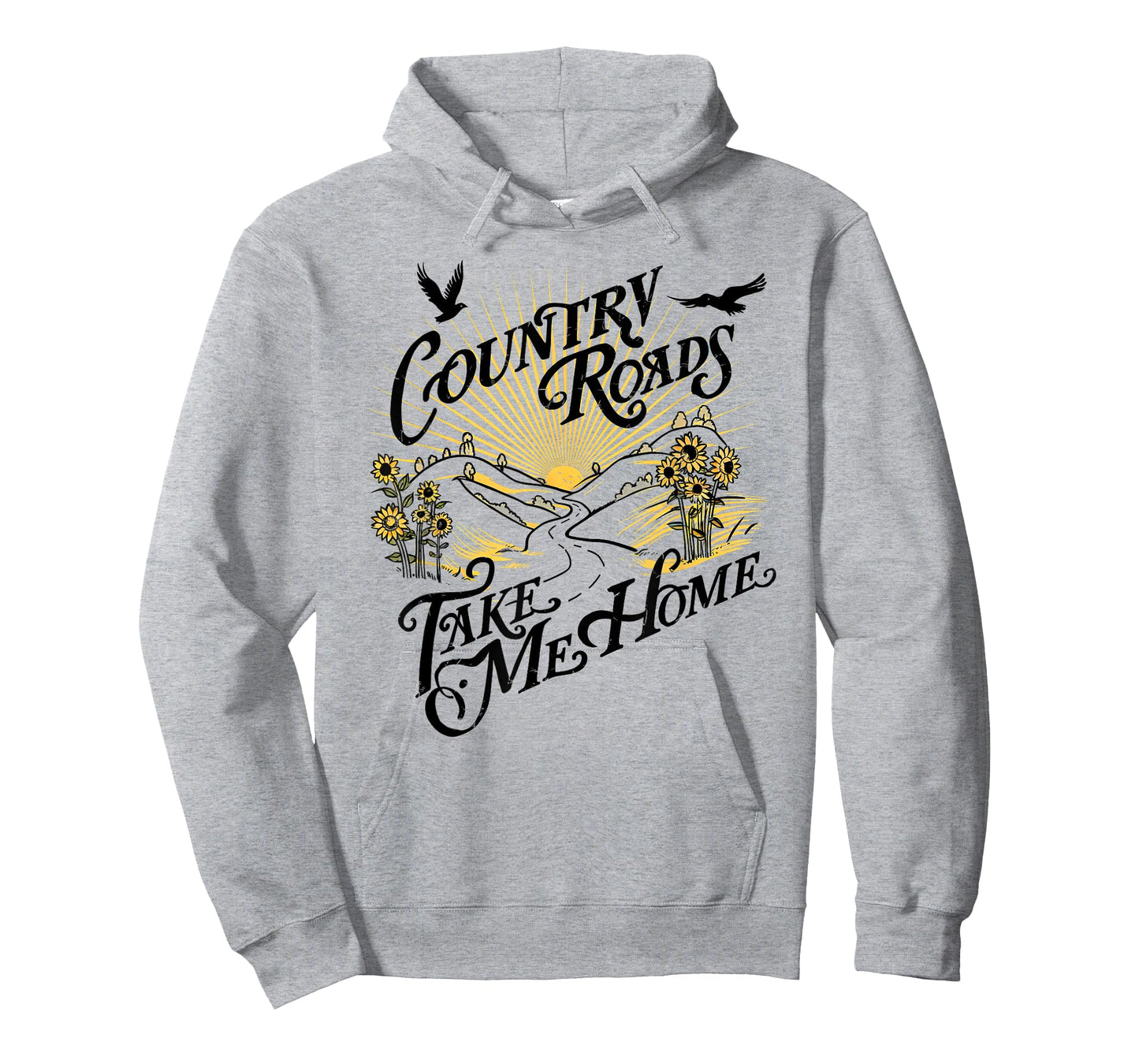 Camping Hiking Mountain Country Roads Take Me Home T-Shirt