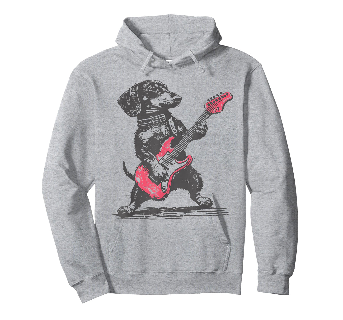Vintage Dachshund Weenie Playing Guitar T-Shirt