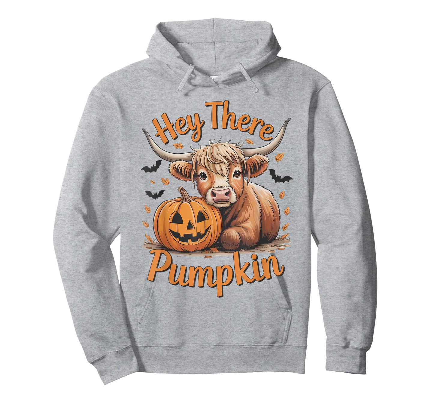 Hey There Pumpkin Halloween Highland Cow Lover Cow Farm T-Shirt