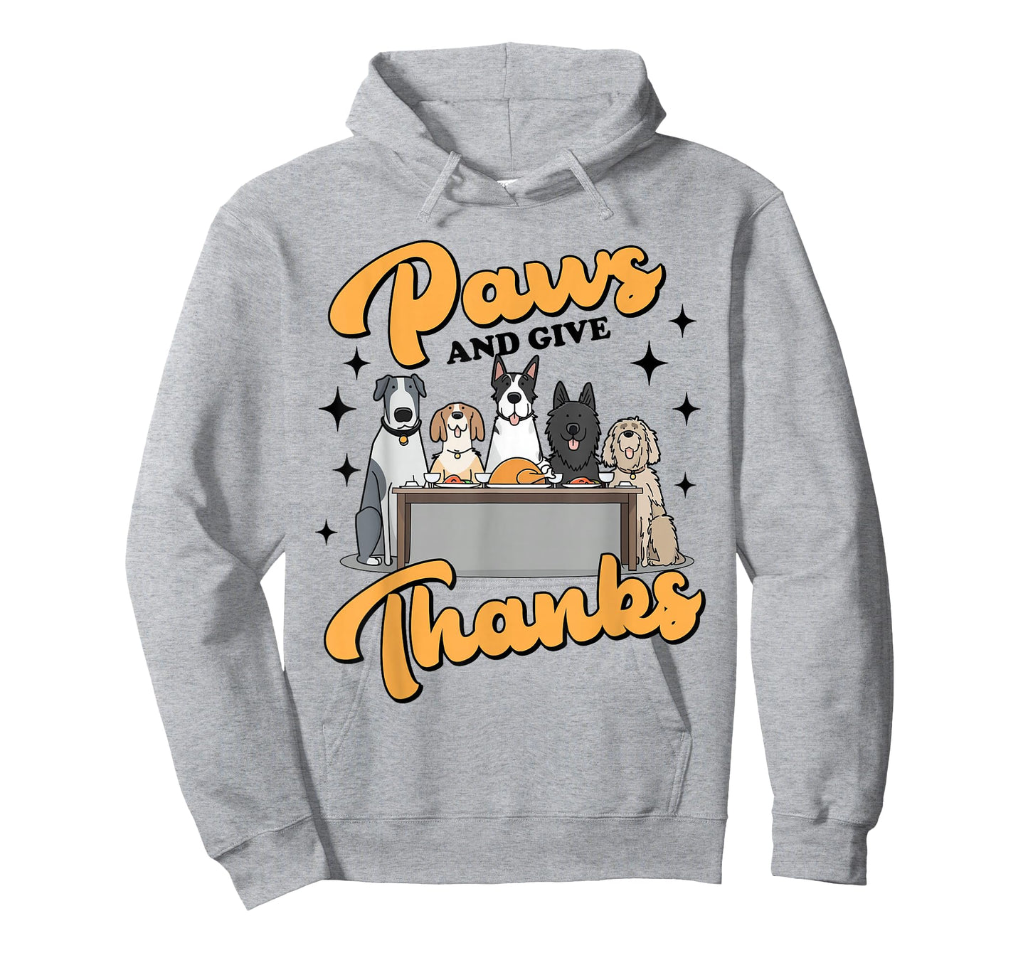 Thanksgiving Autumn Fall Puppy Dog Mom Paws and Give Thanks T-Shirt