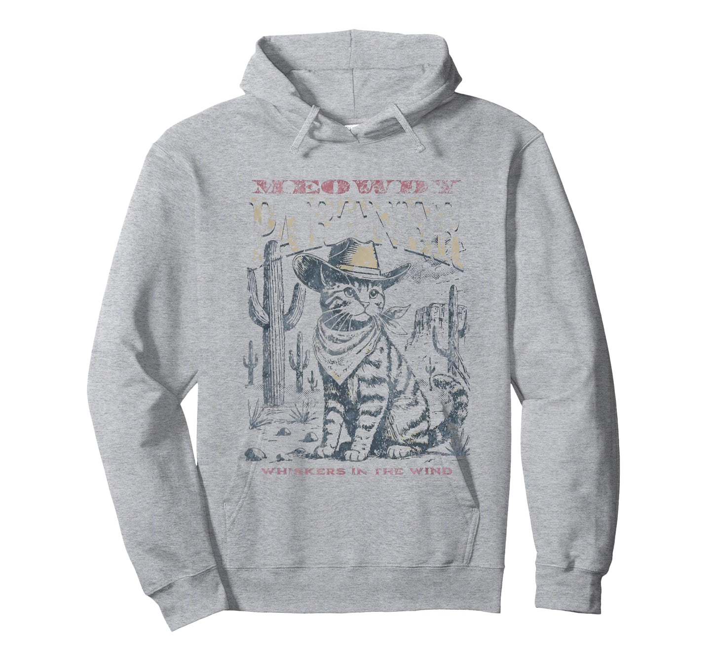 Meowdy Partner Desert Western Kitten Vintage Cowboy Cat T-Shirt