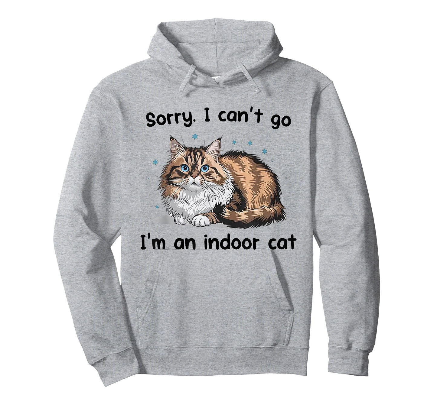 Cat Sorry I Can't Go I'm an Indoor Cat Kitten Tea Break T-Shirt
