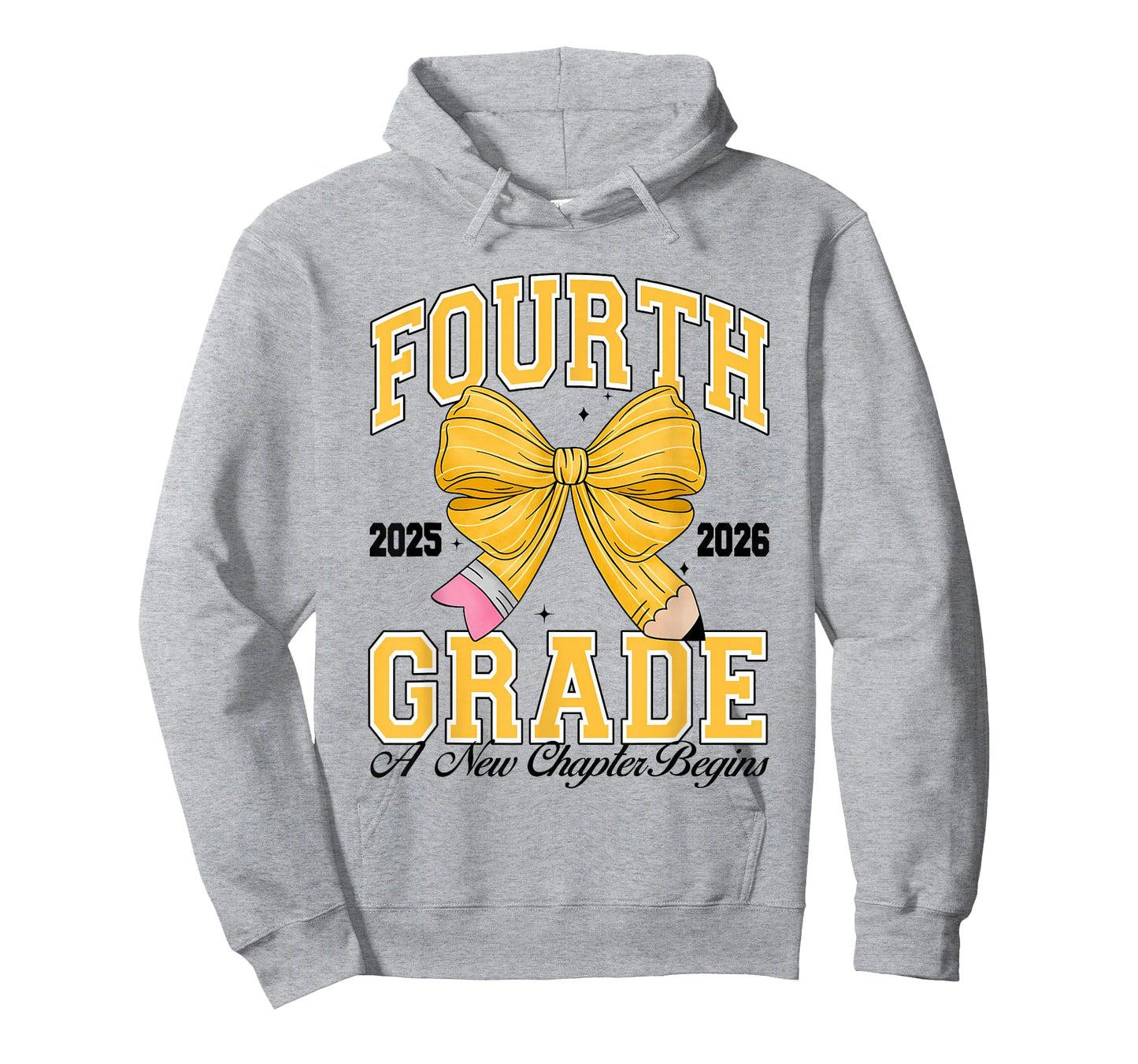 Fourth Grade Back to School First Day Pencil Bow 2025 Girls T-Shirt