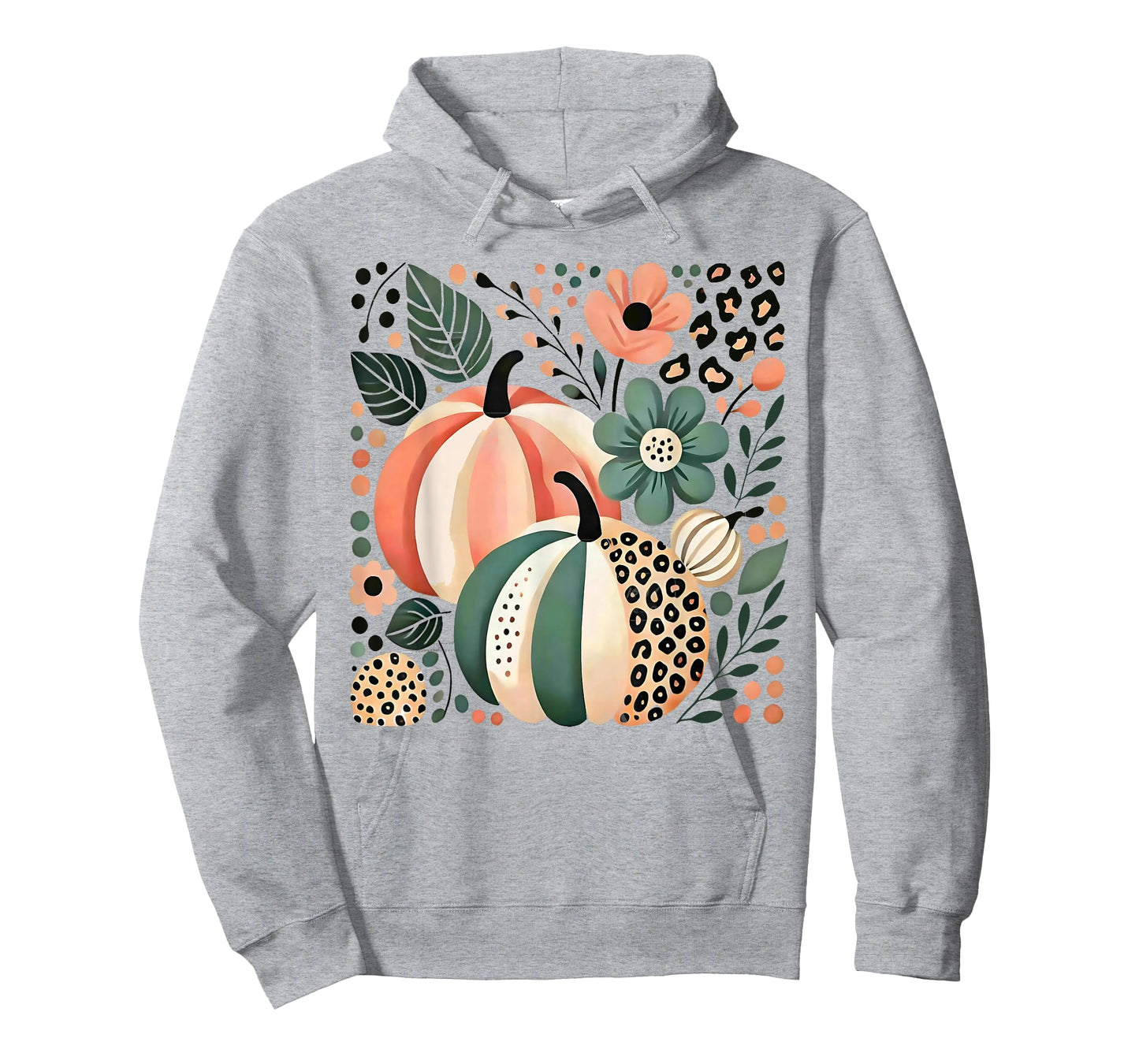 Wildflower Pumpkin Season Autumn Fall Leaves Thanksgiving T-Shirt