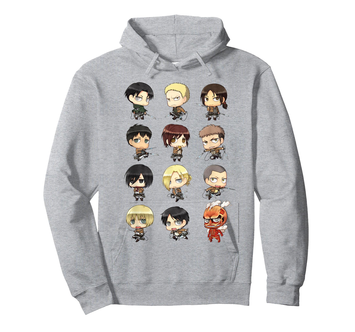 Attack on Titan Chibi All Characters Anime T-Shirt