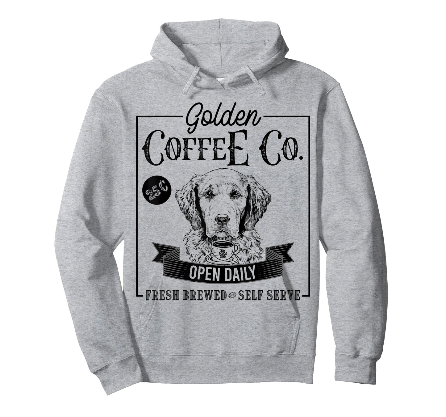 Retro Golden Retriever Coffee Funny Dog Mom Coffee Lover T-Shirt