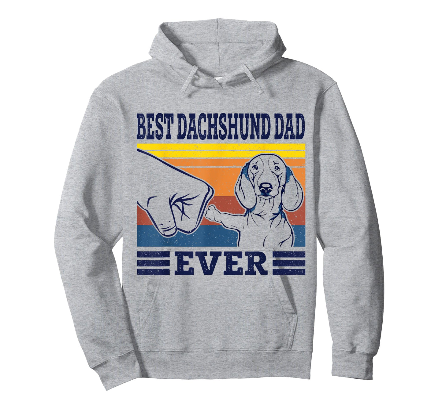 Mens Best Dachshund Dad Ever Dog Vintage Animal Lovers Gifts T-Shirt