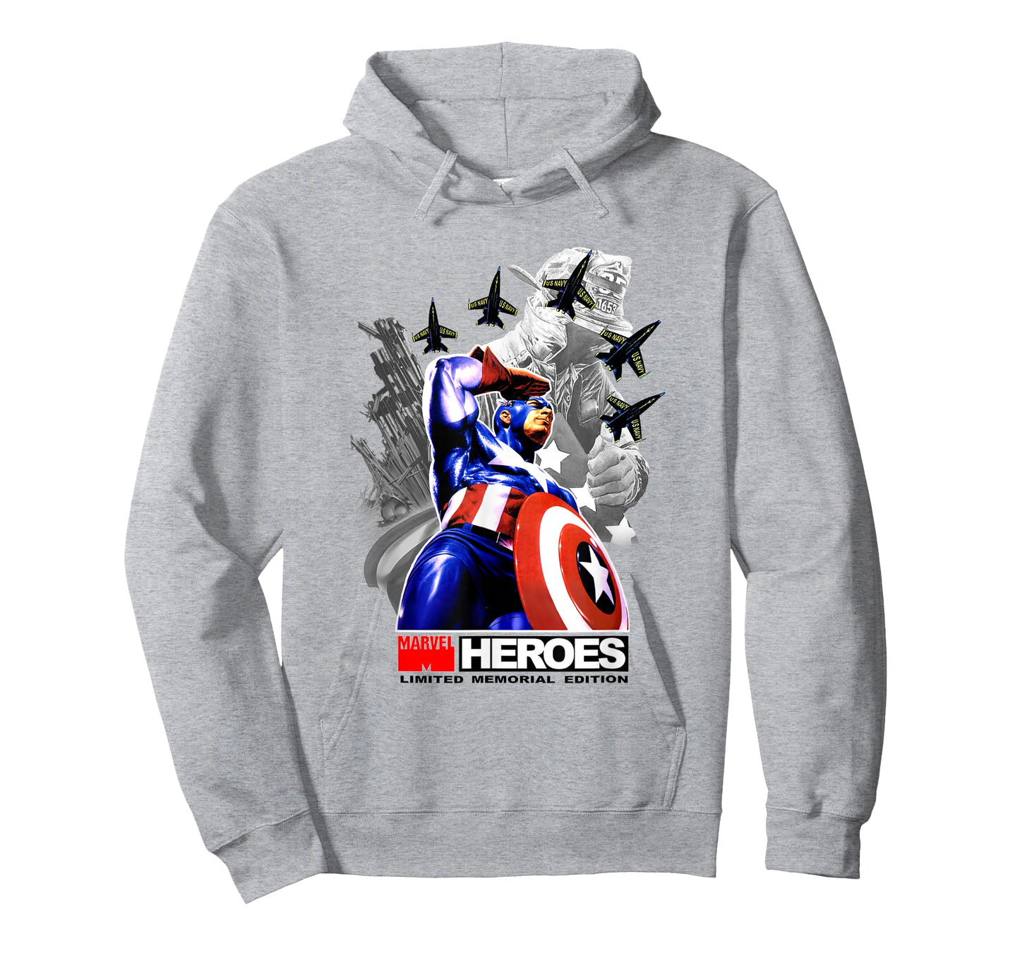 Marvel Captain America New York Heroes Memorial Tribute T-Shirt