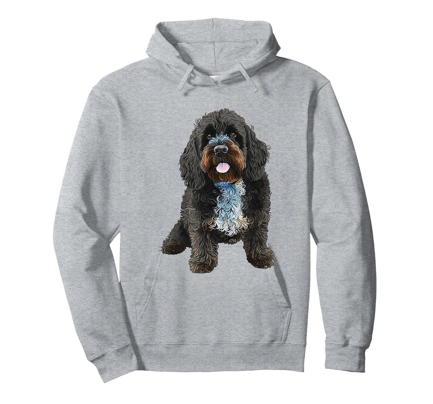 Playful Labradoodle Graphic Art Design T-Shirt