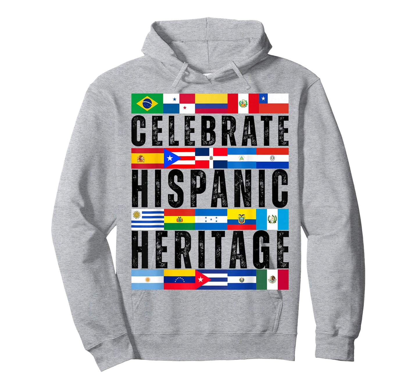 Hispanic Countries Flags Celebrate Hispanic Heritage Month T-Shirt
