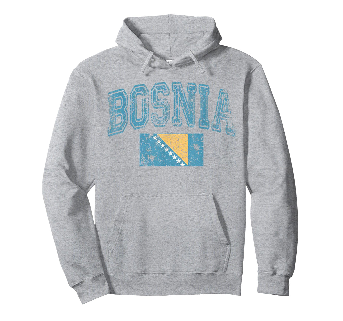 Vintage Retro Faded Bosnia and Herzegovina Flag Bosnian T-Shirt