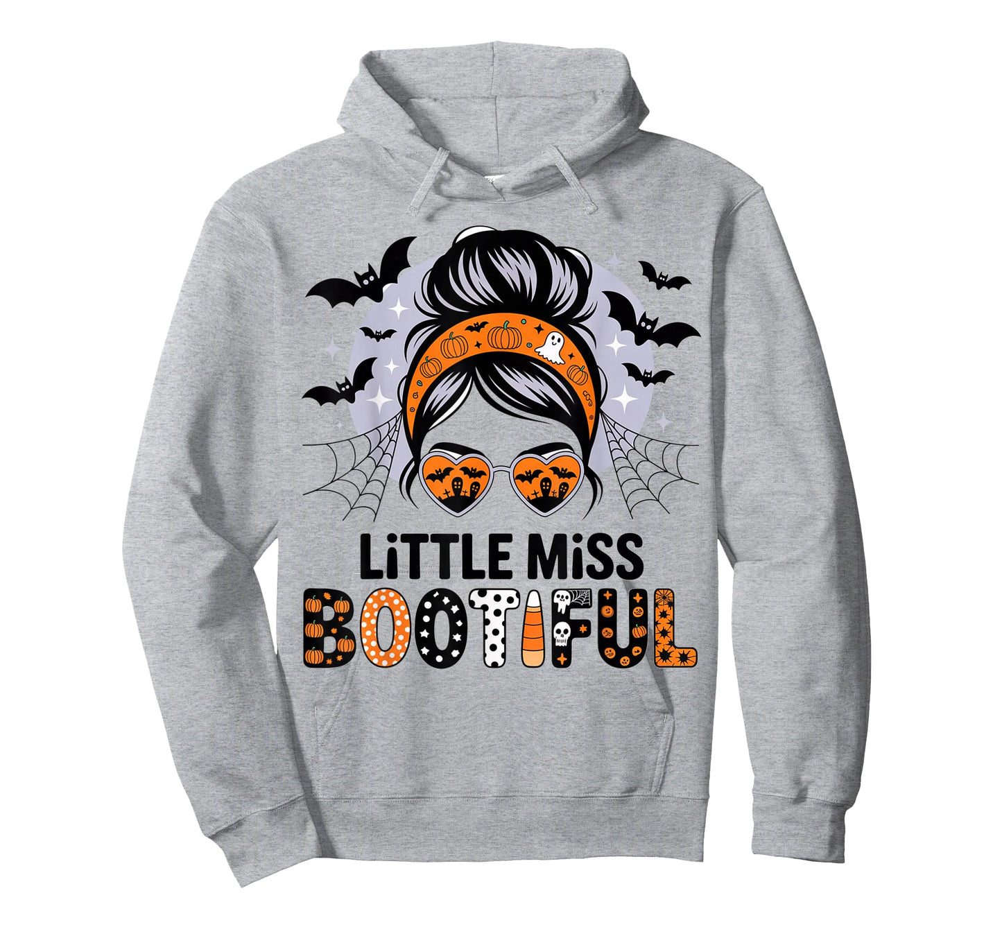 Little Miss Bootiful Messy Bun Halloween Costumes Girl Kid T-Shirt