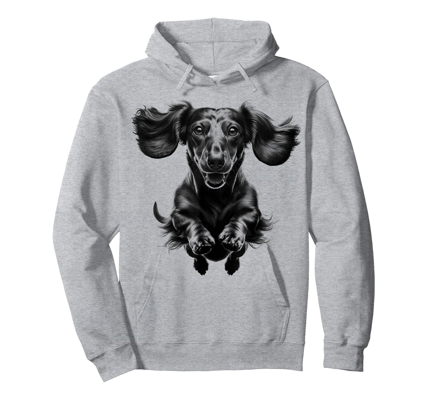 Funny Dachshund in Jump as a Cool Portrait T-Shirt
