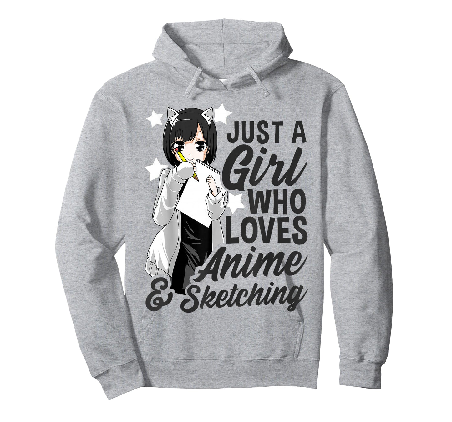 Just A Girl Who Loves Anime and Sketching Drawing Anime Kids T-Shirt