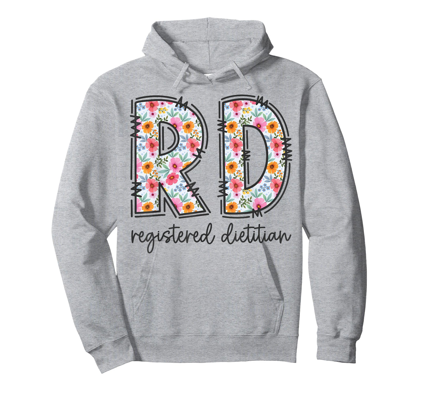 Floral Registered Dietitian Nutritionist RD Graduation T-Shirt