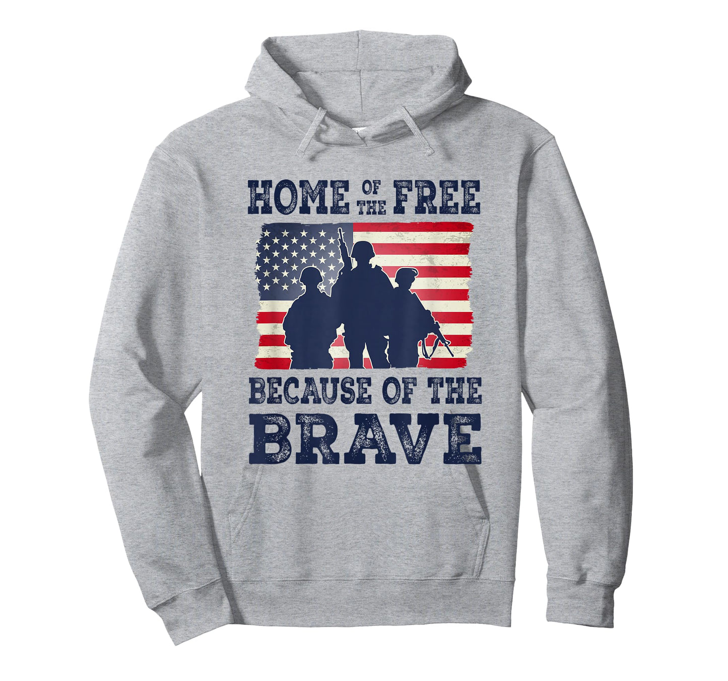 Home of The Free Because of The Brave Veteran Flag T-Shirt
