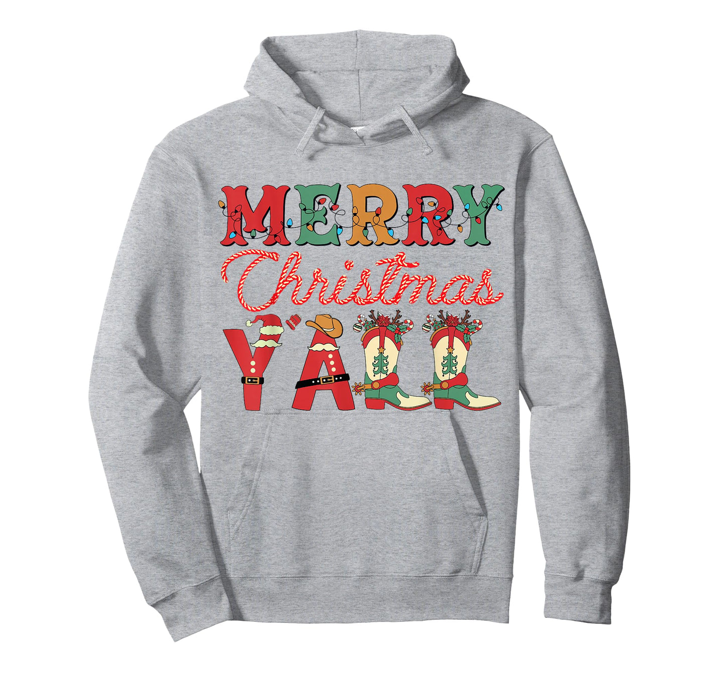 Howdy Christmas Yall Boots Cowgirl Vintage Xmas Pajamas T-Shirt