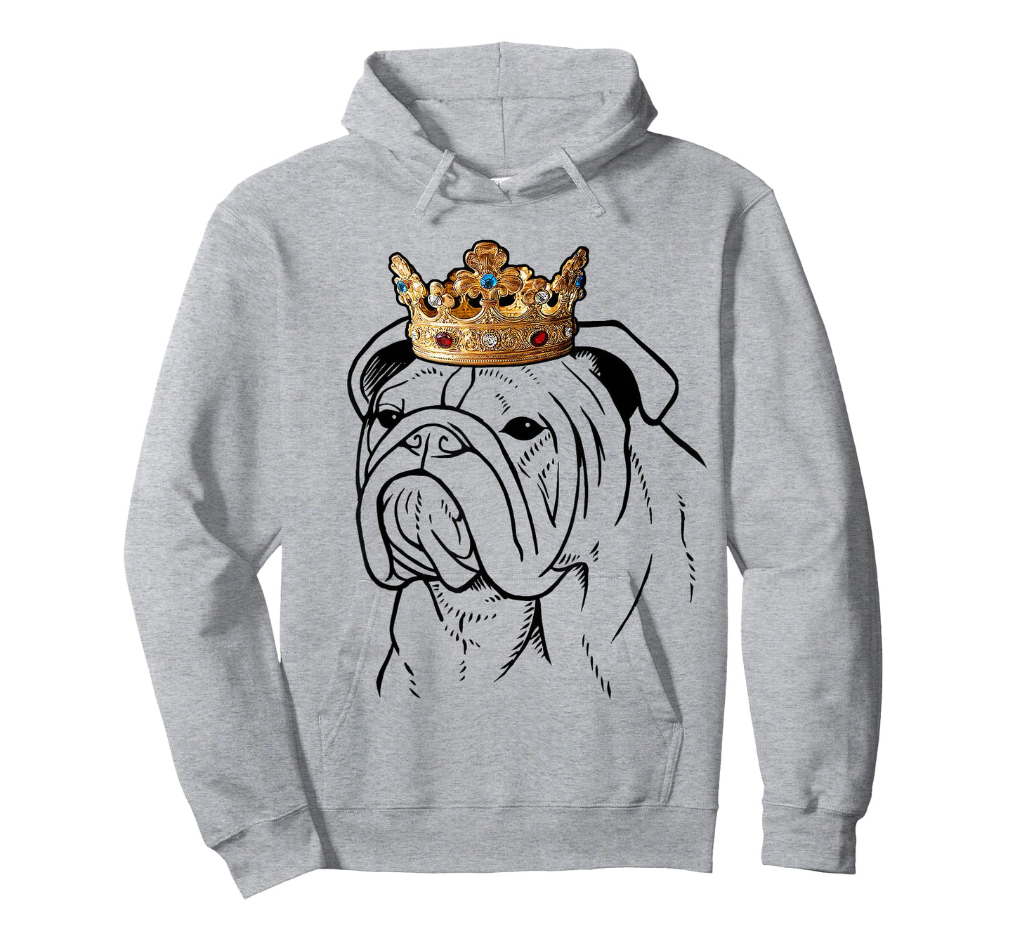 Bulldog Wearing Crown T-Shirt