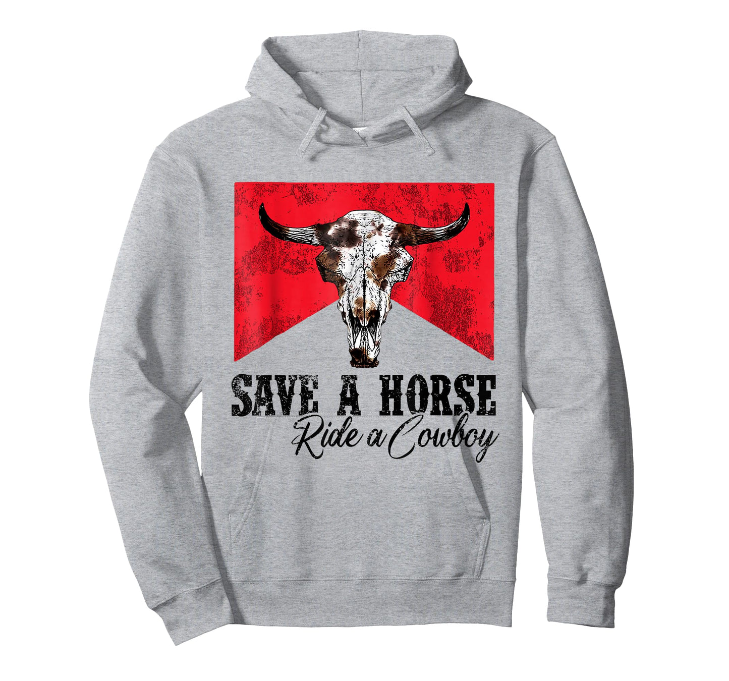 Save A Horse Ride A Cowboy Western Country Rodeo Bull Skull T-Shirt