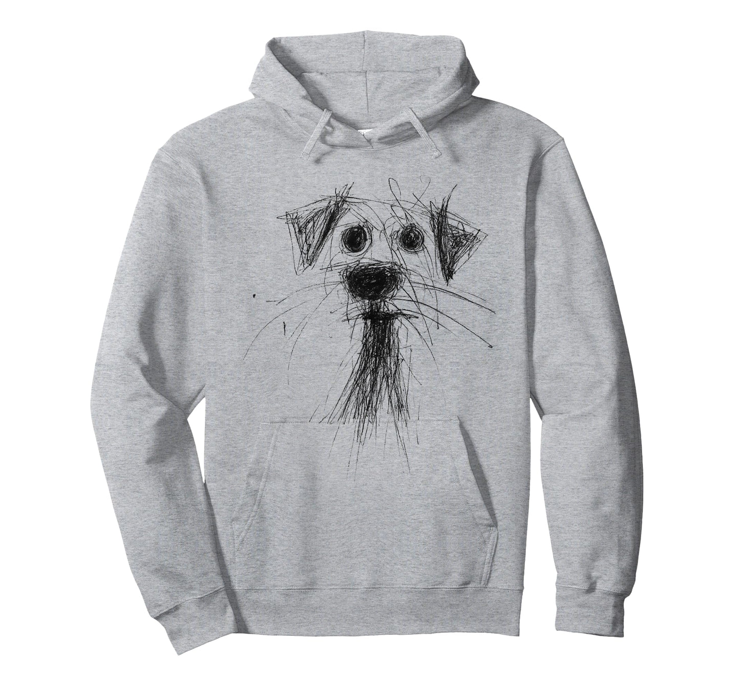 Dog Lover Abstract Scribble Art Cute Puppy Puppy T-Shirt