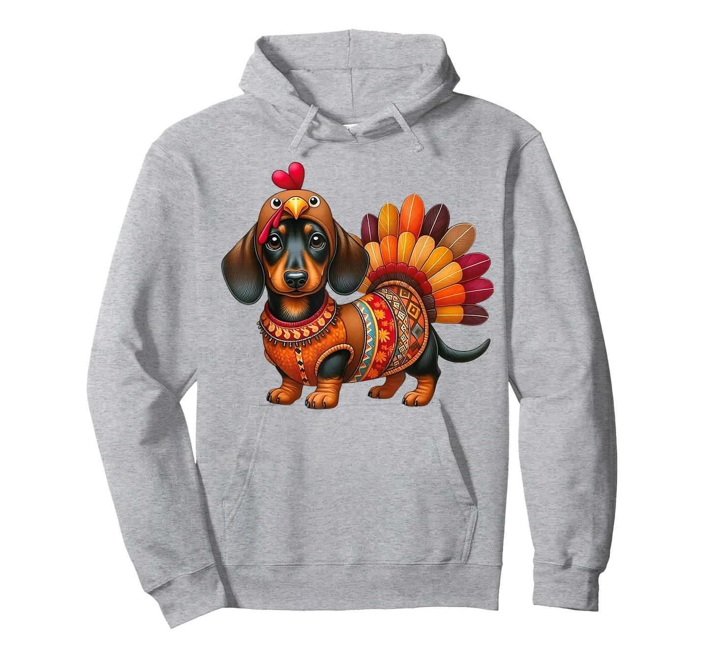 Cute Thanksgiving Turkey Weiner Dachshund Dog Costume T-Shirt