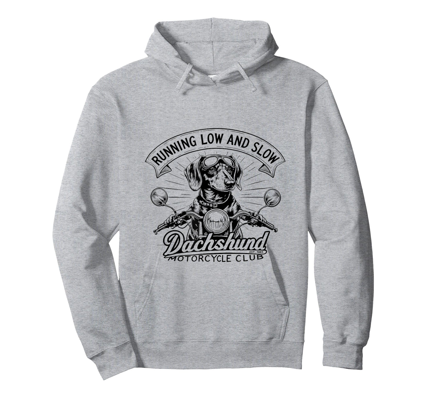 Running Low and Slow Dachshund Motorcycle Club T-Shirt