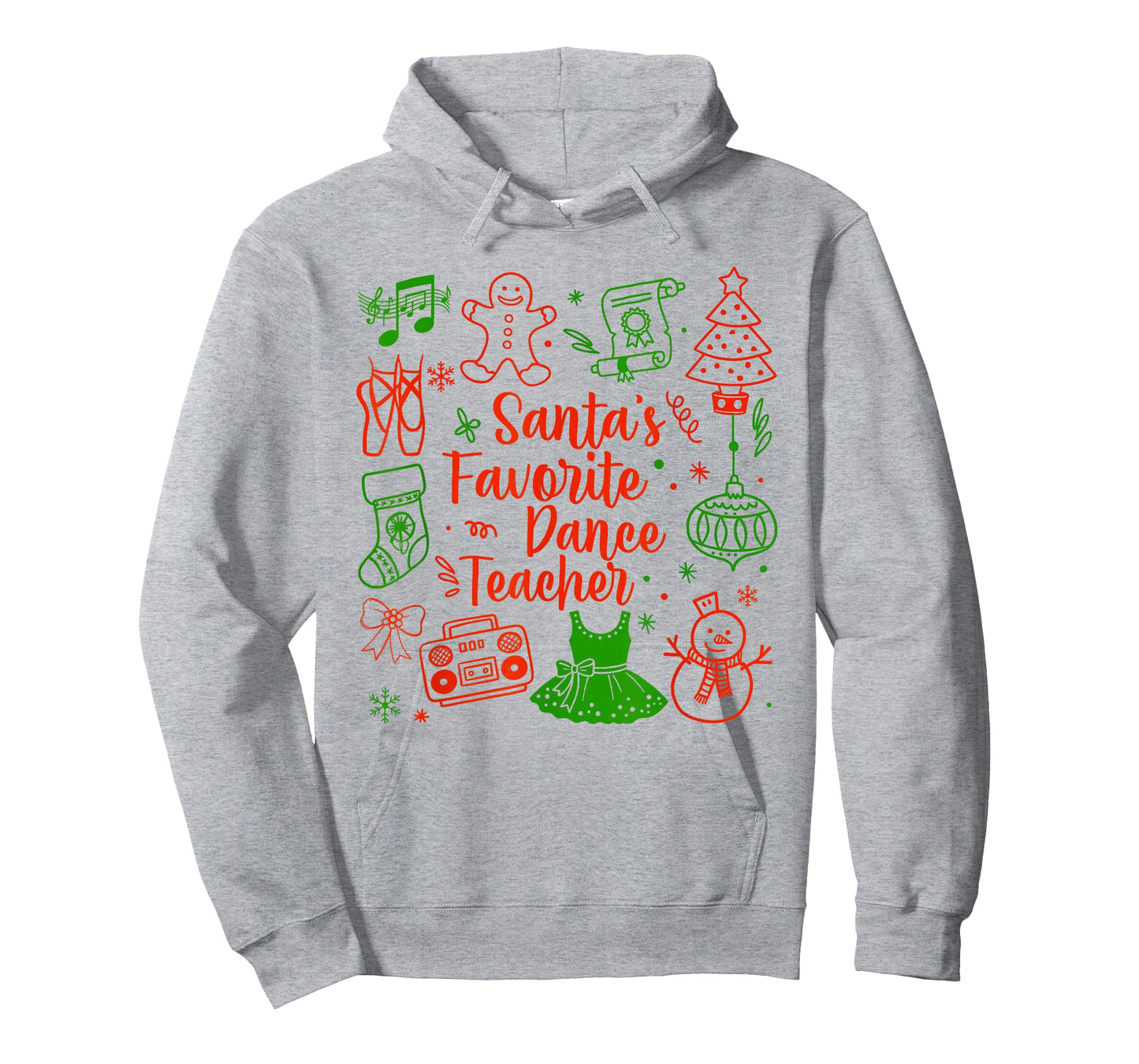 Santa's Favorite Dance Teacher Instructor Christmas Dancer T-Shirt