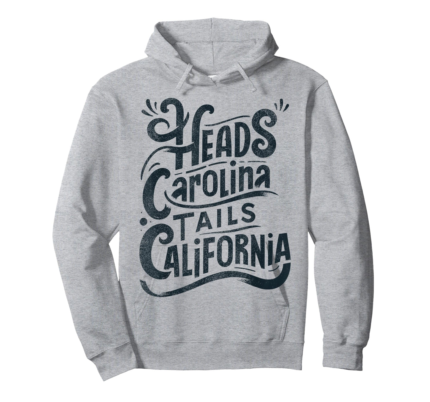 Heads Carolina Tail California Retro Vintage Country Music T-Shirt