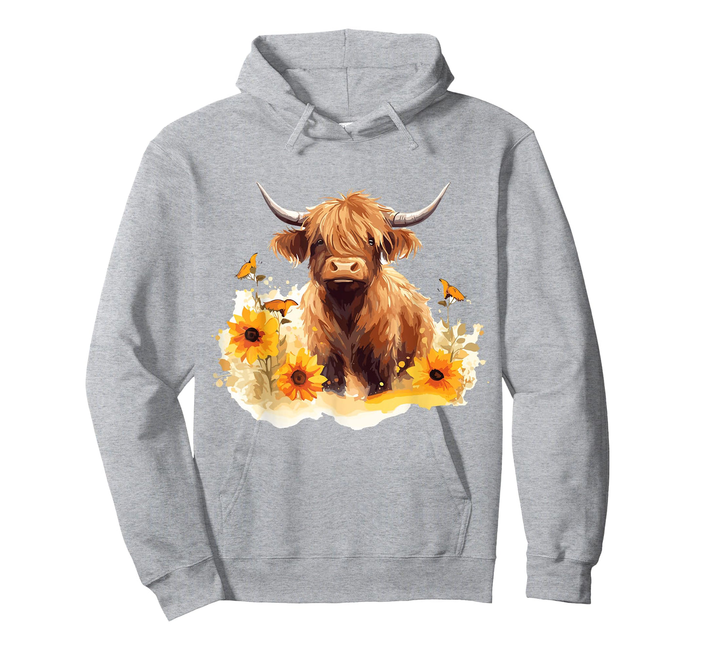 Scottish Highland Cow Sunflowers Heifer Country Farmer Girl T-Shirt