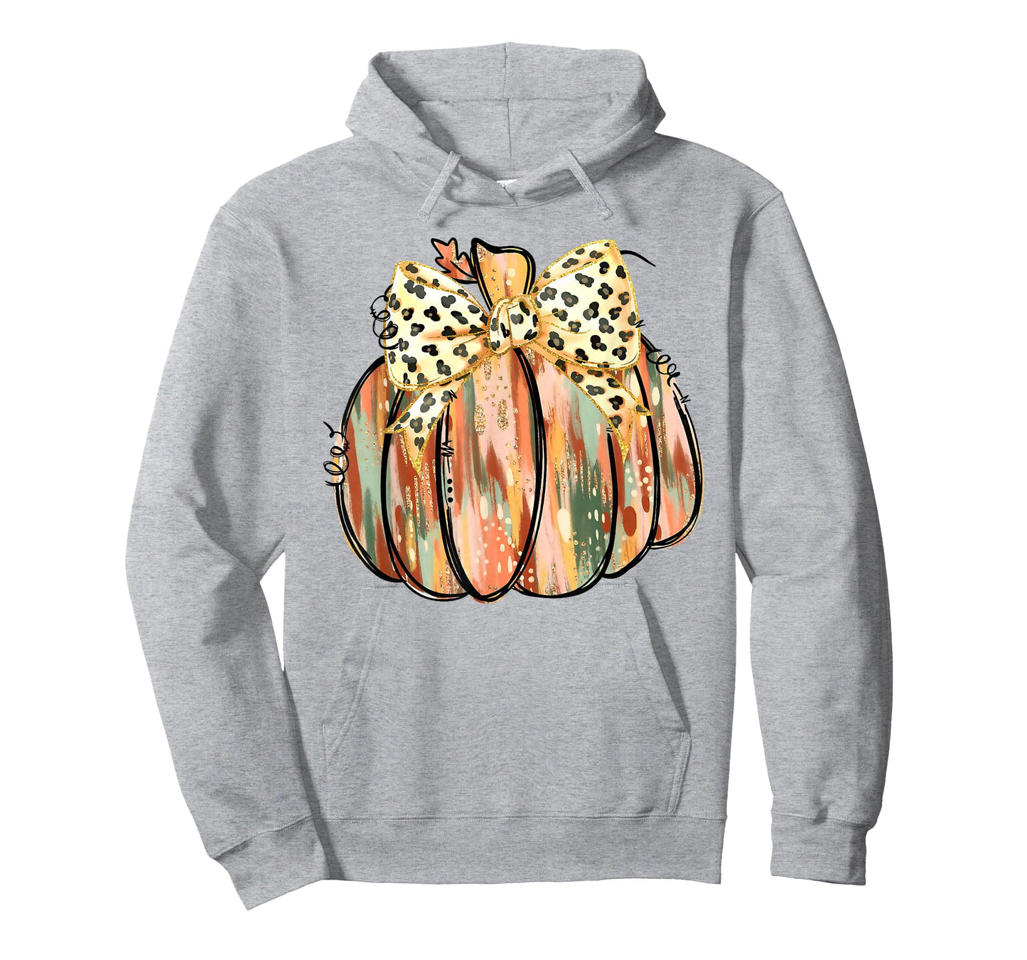 Coquette Bow Pumpkin Season Autumn Fall Leaves Thanksgiving T-Shirt